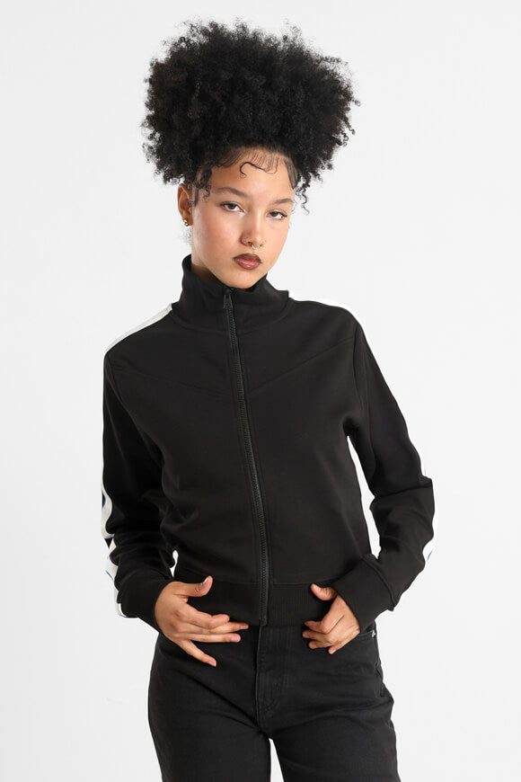 Hugo Blue Doma Crop Sweatjacke - Black S Damen