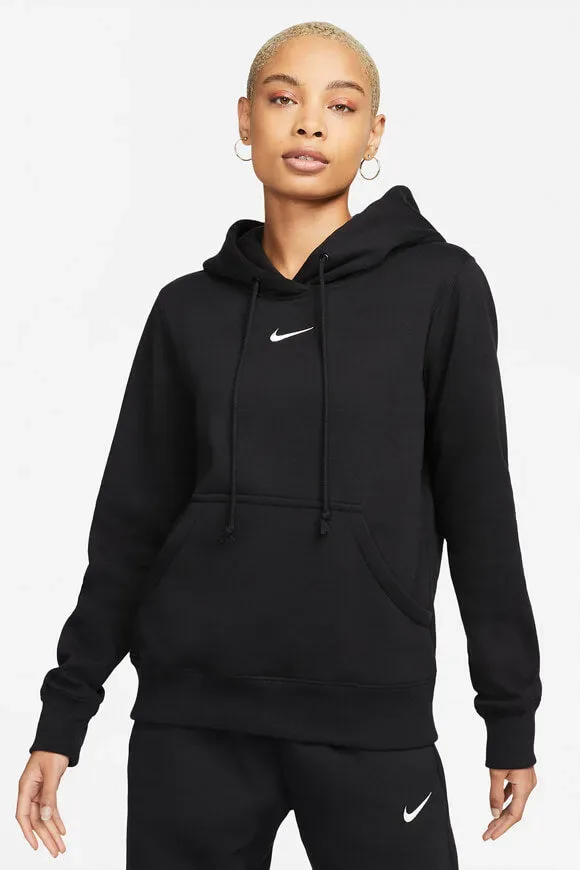 Nike Sportswear Phoenix Fleece Kapuzensweatshirt - Black + Sail M Damen