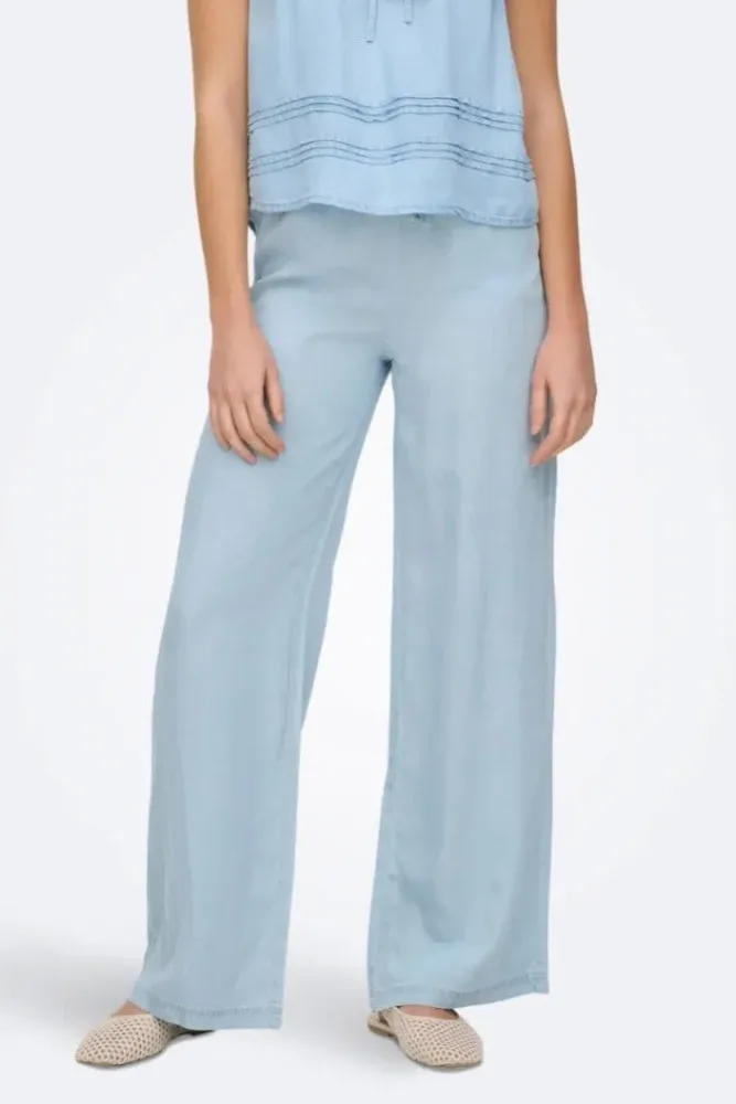 Only ONLCHARIS Stoffhose - Light Blue S Damen
