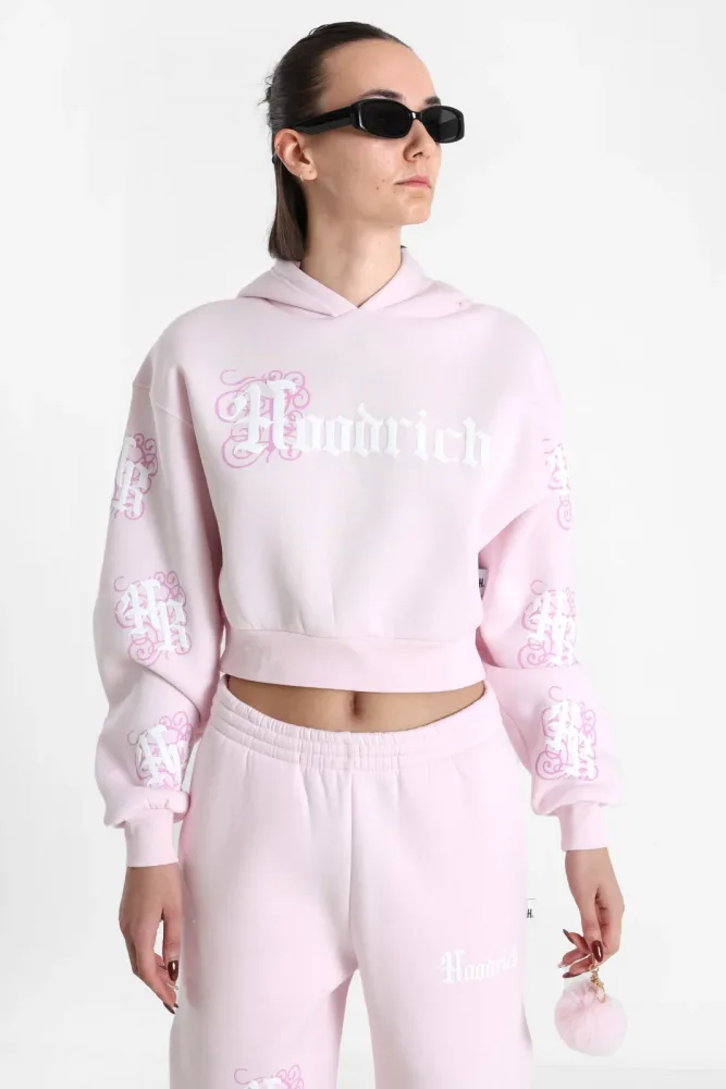 Hoodrich Crop Kapuzensweatshirt - Festival Bloom S Damen