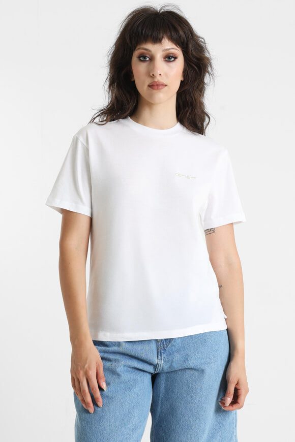Carhartt WIP Embroidery T-Shirt - White M Damen