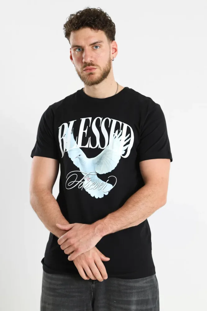 Mister Tee Blessed Forever T-Shirt - Black M Herren