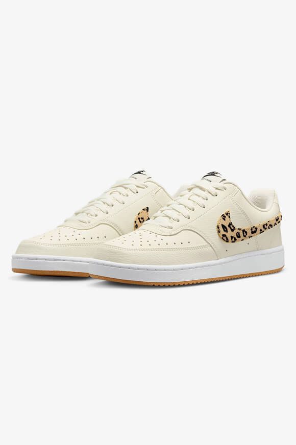 Nike Court Vision Sneaker - Sail + Black + White + Flax EU36 Damen
