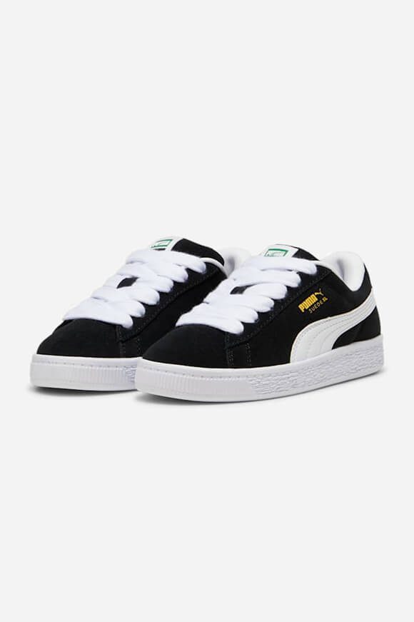 Puma Suede XL Kids Sneaker - Black + White EU34