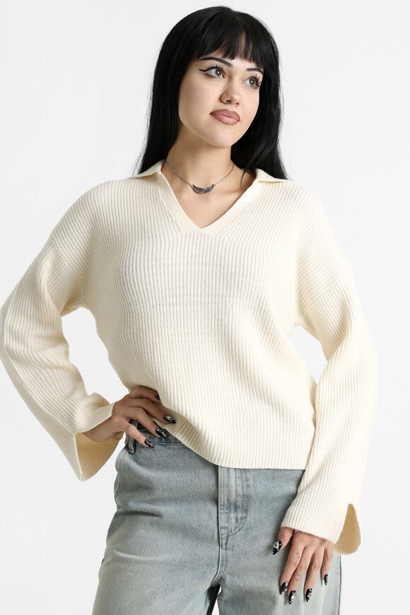 Only Monna Strickpullover - Whitecap Gray Melange M Damen