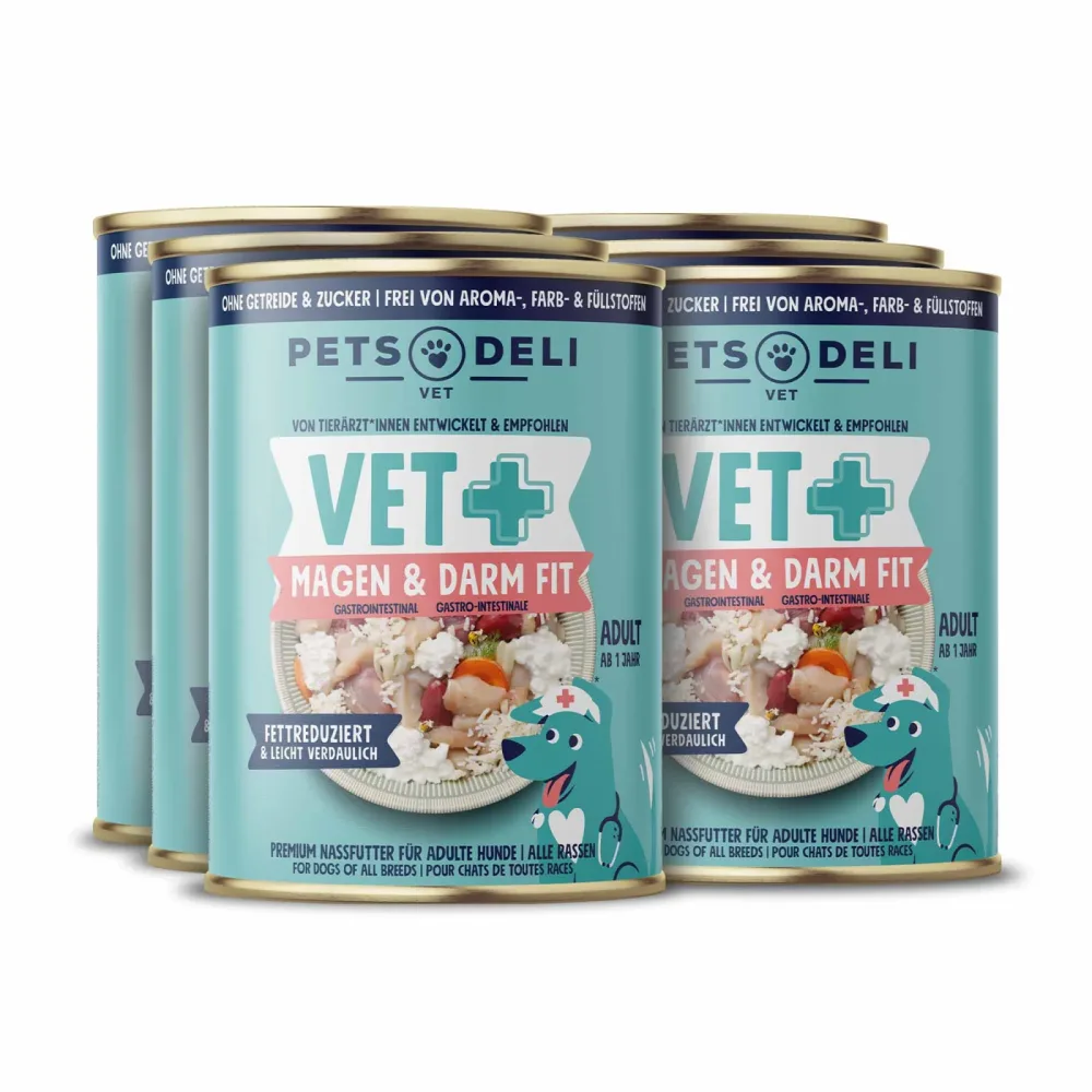 Nassfutter VET Magen & Darm Fit für Hunde - 400g / 6er Pack