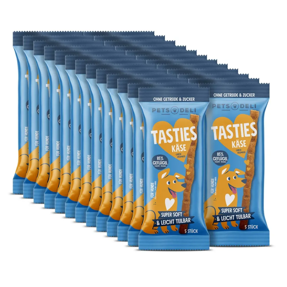 Snack Tasties Käse für Hunde - 25x75g