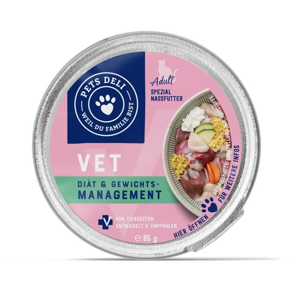 Einzeldose Nassfutter VET Diät & Gewichtsmanagement für Katzen - 85g / Einzeldose