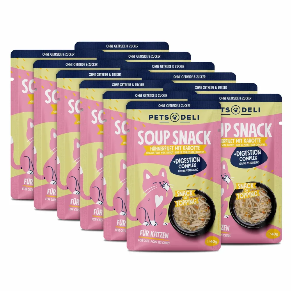 Snack Functional Suppe Digest Huhn für Katzen - 12x40g