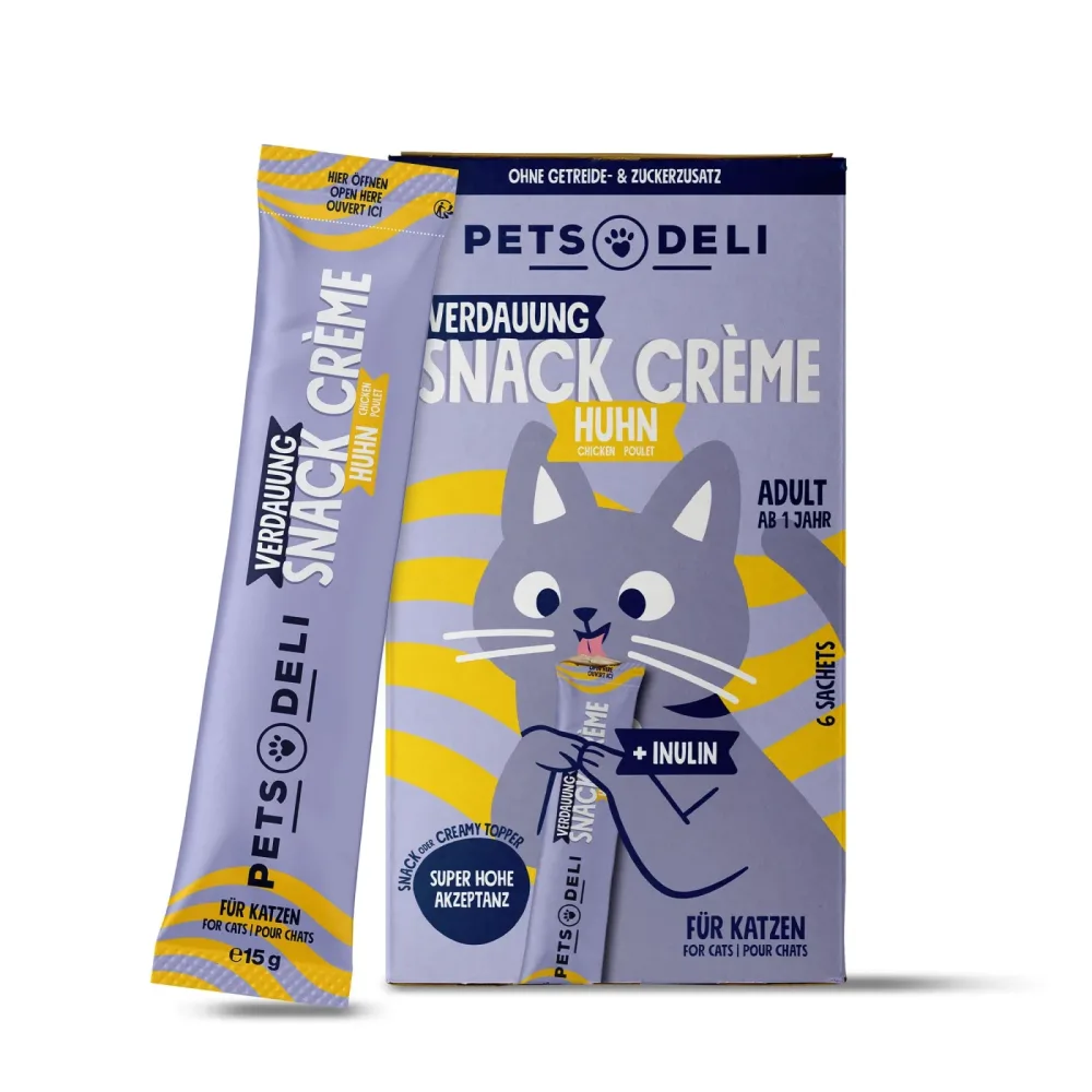 Snack Creme Snack Belly+ Huhn für Katzen - 6 x 15g / Einzelpackung