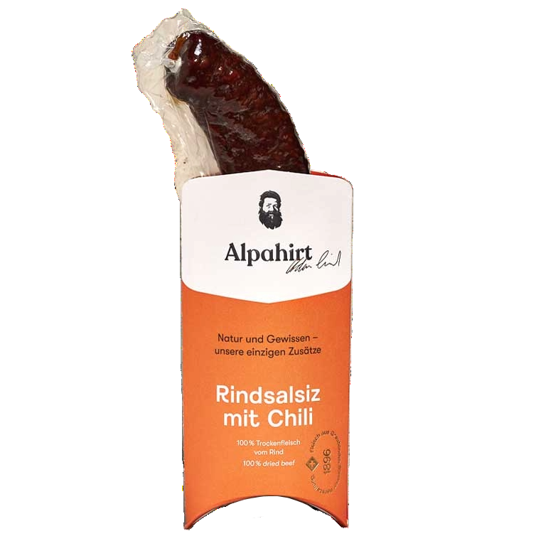 Rindsalsiz mit Bündner Chili