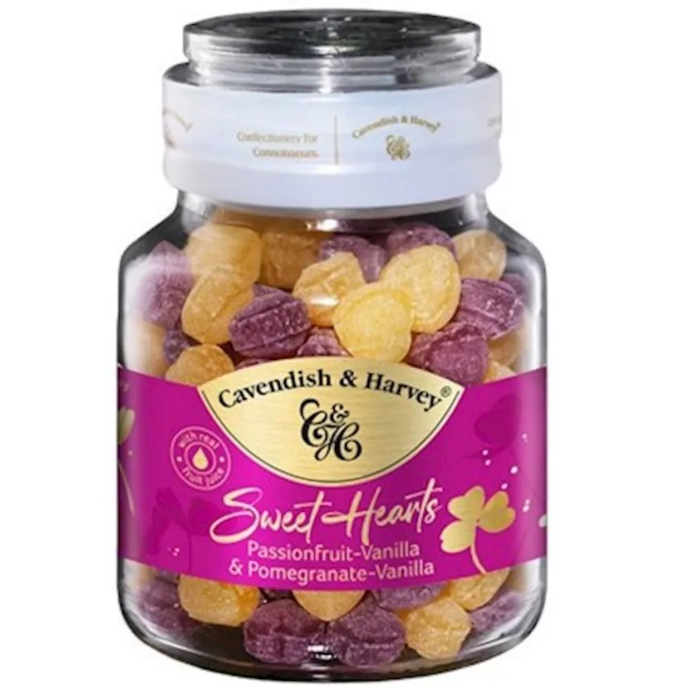 Passionfruit & Vanilla Sweet Hearts im Glas