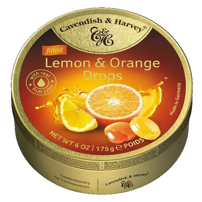Zitronen & Orangen Drops gefüllt