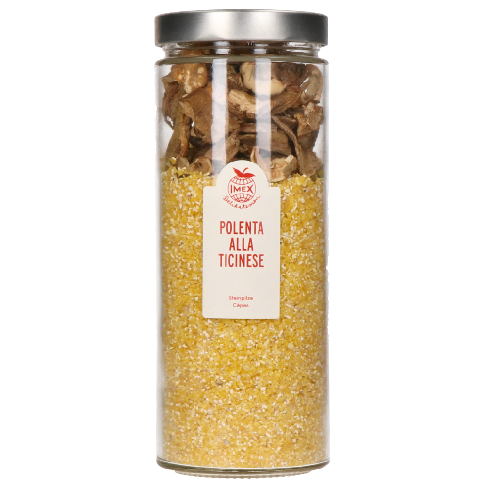 Polenta alla Ticinese im Glas