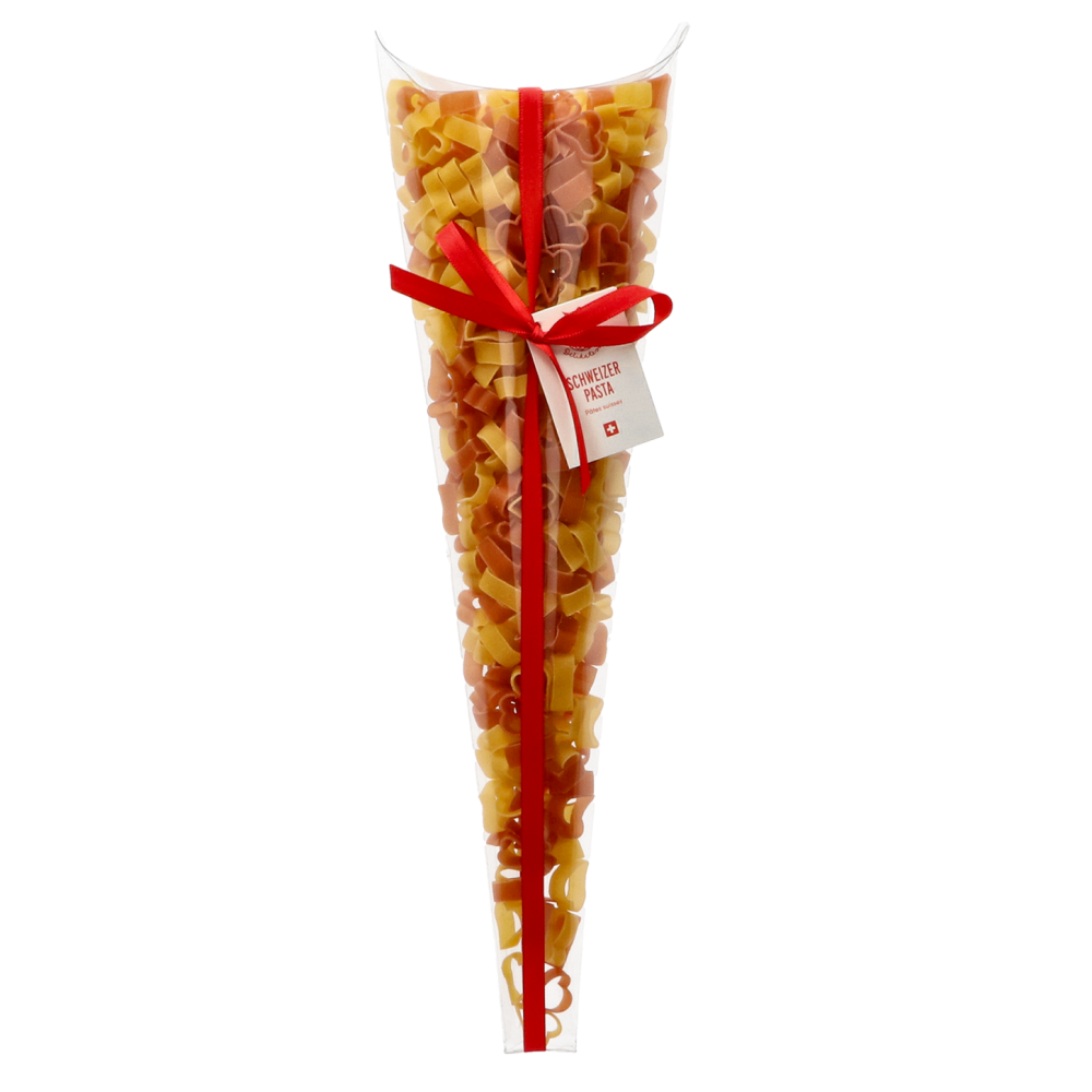 Zweifarbige Motiv-Pasta