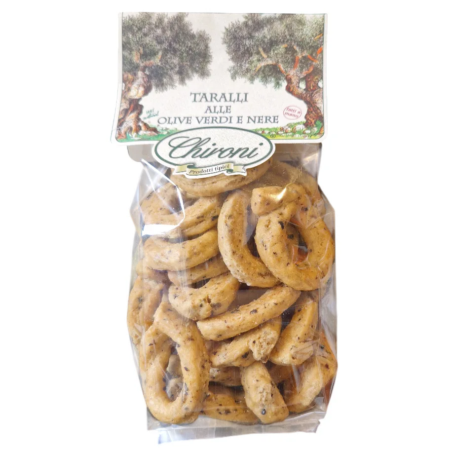 Taralli alle olive verdi e nere