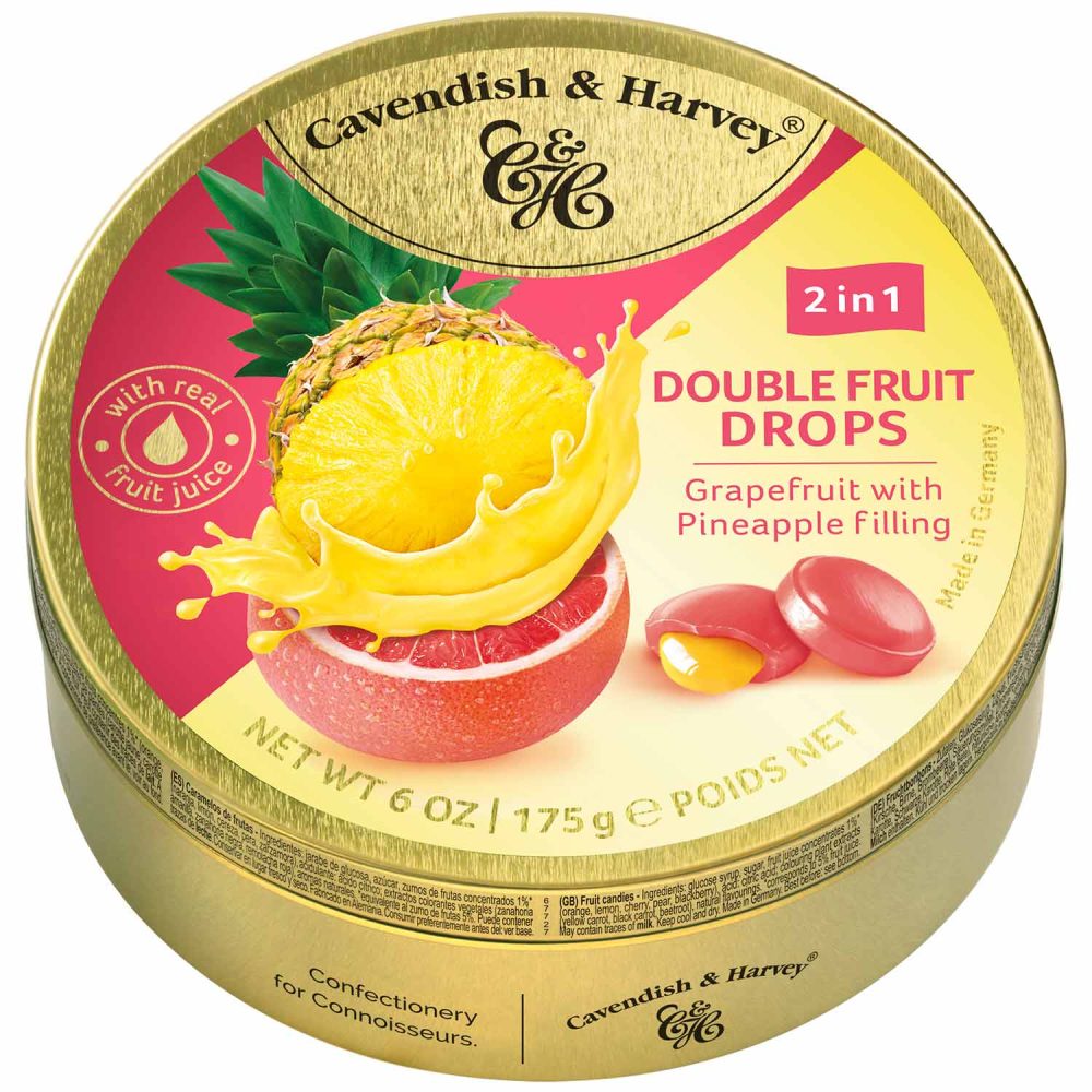 Grapefruit Drops gefüllt mit Ananas