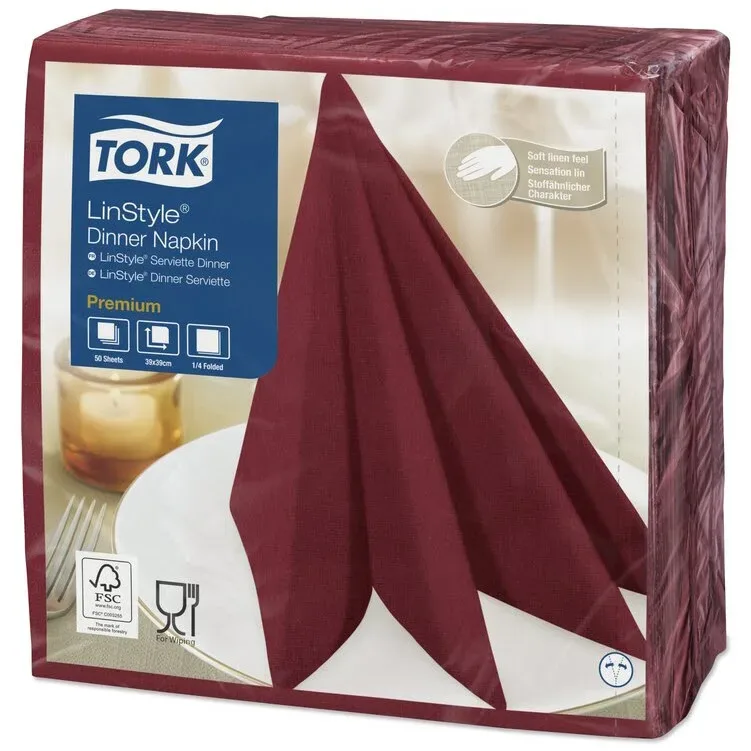 Dinnerservietten Bordeauxrot