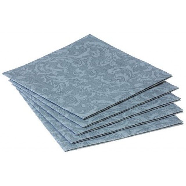 Dinnerservietten silver grey floral