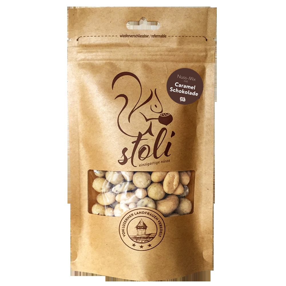 Nussmischung mit Caramel-Schokolade
