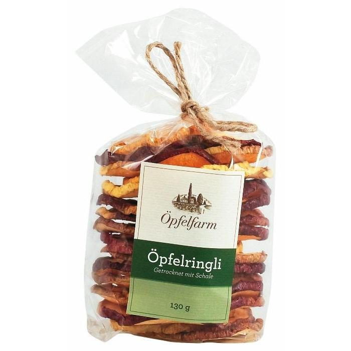 Öpfelringli getrocknet mit Schale