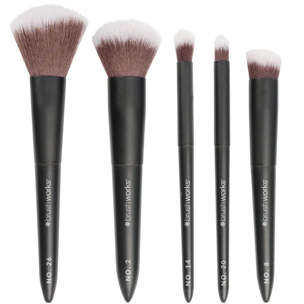 Brushworks Travel Makeup Brush Set On-The-Go 5 Stück Box