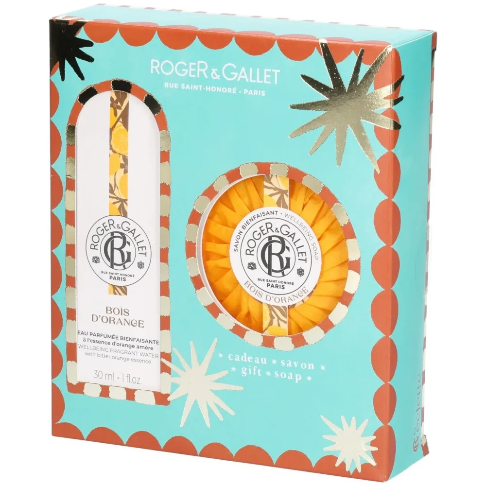 Roger & Gallet Geschenkset mit wohltuendem Parfümwasser 'Bois d?Orange? + Seife im Sonderangebot