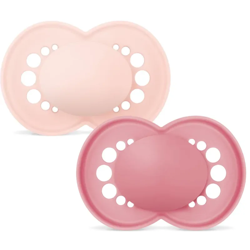 MAM Original Nuggi Silikon, 16-36 Monate, pink/lila (2 Stk)