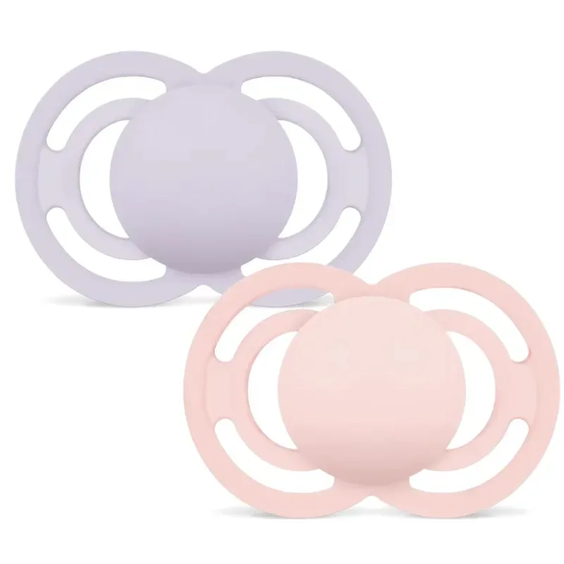 MAM Perfect Nuggi Silikon 6-16 Monate, pink/lila (2 Stk)