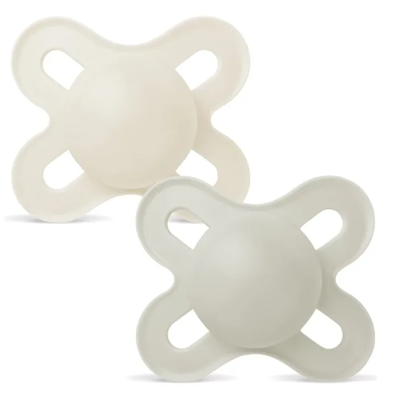 MAM Start Nuggi Silikon, 0-2 Monate, beige/grau (2 Stk)