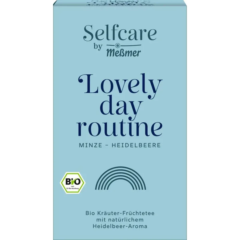 Messmer Bio Lovely Day Routine Kräuter-Früchtetee mit Heidelbeeraroma (16 Beutel)
