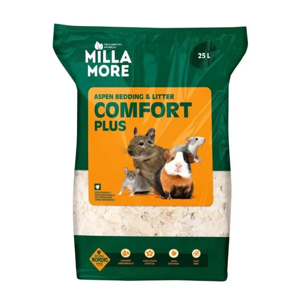 MILLAMORE Comfort Plus Streu für Kleintiere, Nager, Reptilien und Vögel (25 Liter)