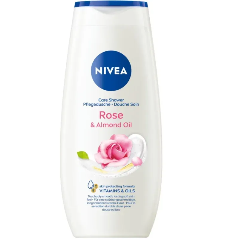 Nivea - Pflegedusche Rose & Almond Oil, Duschgel Rose & Almond Oil, 150  ml