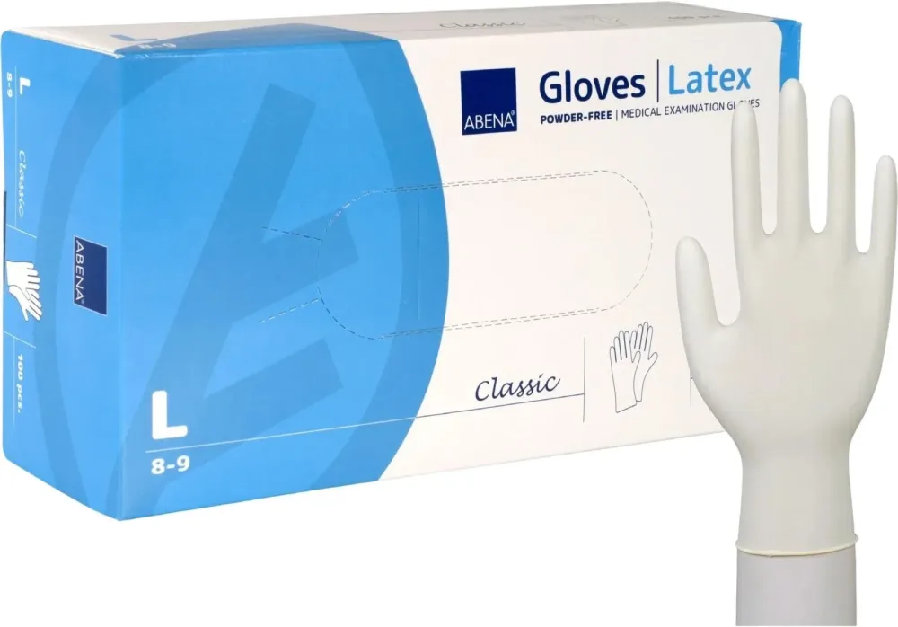 Abena Latexhandschuhe Classic L Box 100 Stk