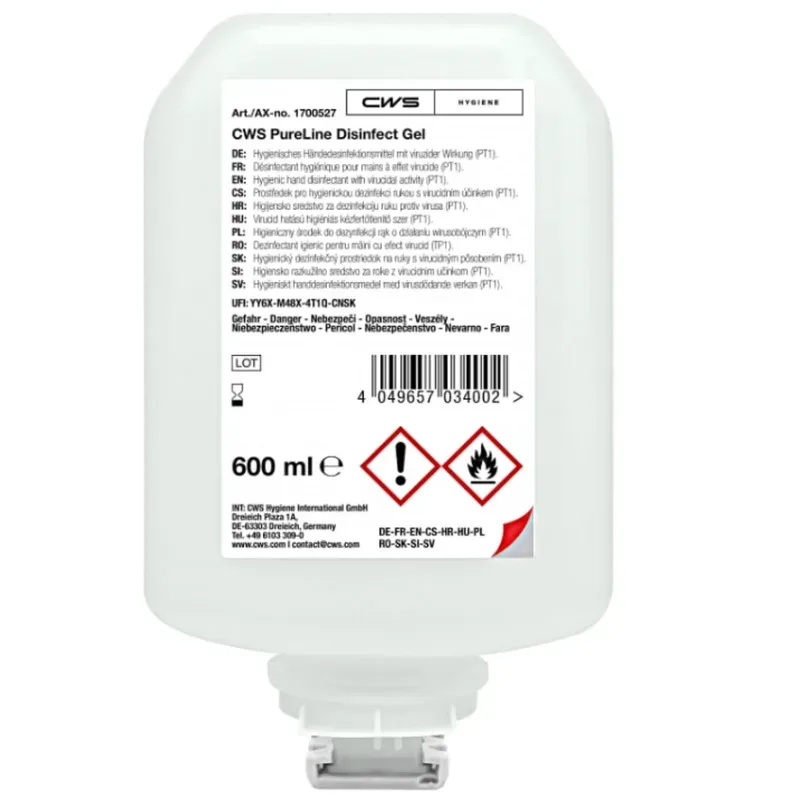 CWS PureLine Desinfektionsgel (8x600ml)