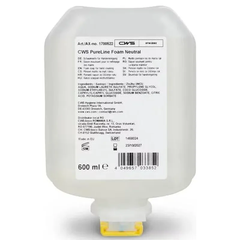 CWS PureLine Foam Neutral Seifenschaum (8x600ml)