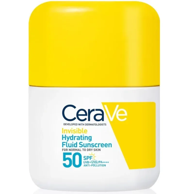 CeraVe - Invisible Feuchtigkeitsspendendes Sonnenschutz Fluid LSF 50, 50 ml