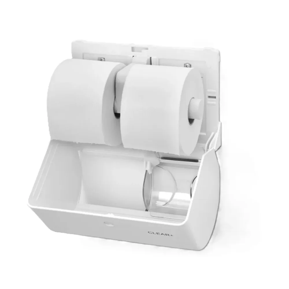 CLEAR+ by CWS Toilettenpapier Kompakt-Rollen, 2-lagig (24 Stk)