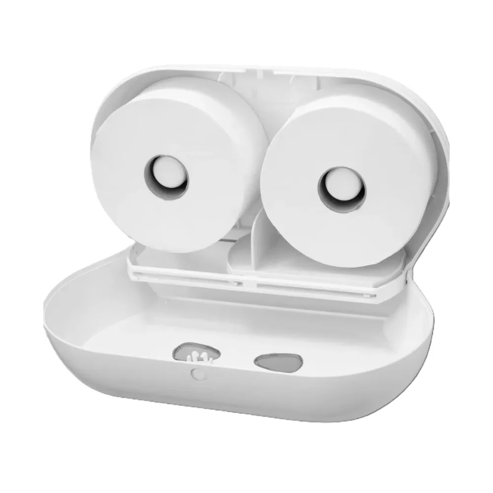CLEAR+ by CWS Toilettenpapier Mini Jumbo-Rollen, 2-lagig (12 Stk)