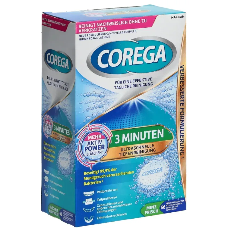 Corega 3 Minuten Rundumschutz Tabs (66 Stk)