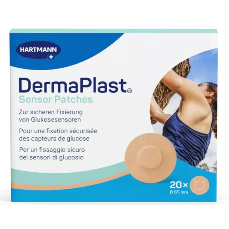 DermaPlast Sensor Patch beige, Durchmesser 29mm (20 Stk)