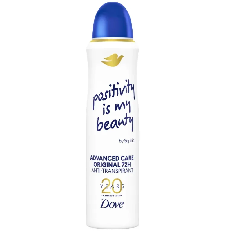 Dove - Advanced Care Original Anti-Transpirant-Spray, Deo Care Original Aerosol, 150  ml