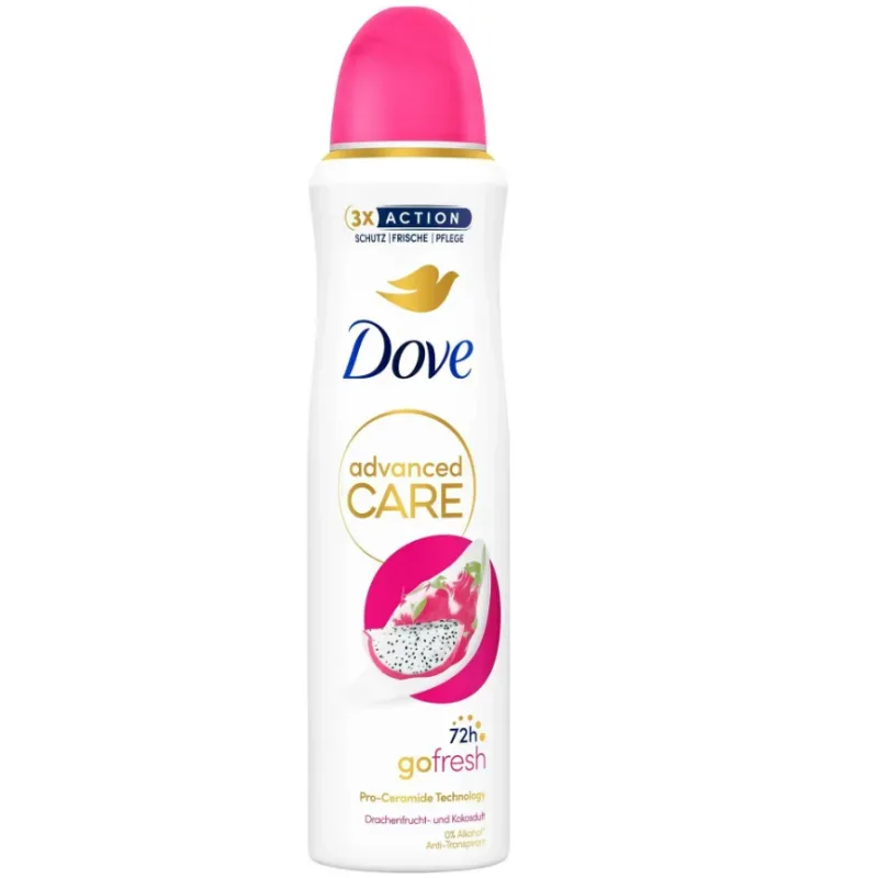 Dove - Advanced Care Antitranspirant Deo-Spray Drachenfrucht- und Kokosduft, 150  ml