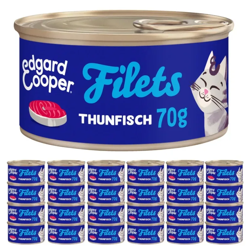Edgard & Cooper Feline Thunfisch, Nassfutter für Katzen (24x70g)