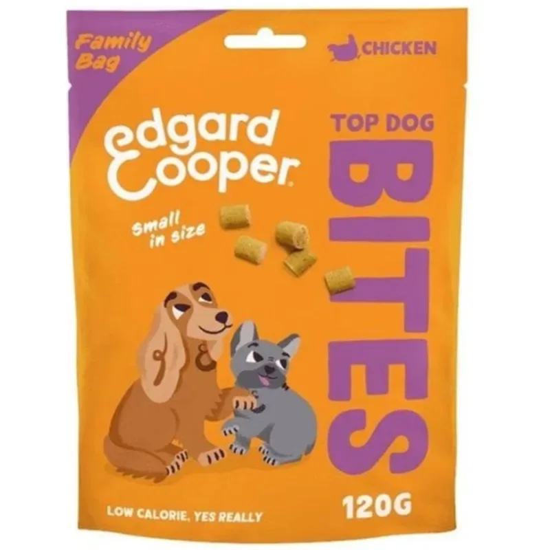 Edgard & Cooper Top Dog Bites Huhn, Family Pack (120g)