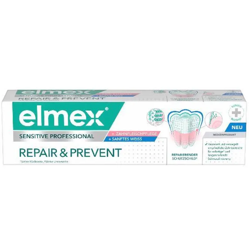 Elmex - Sensitive Professional Repair & Prevent Sanftes Weiss Zahnpasta, 75 ml