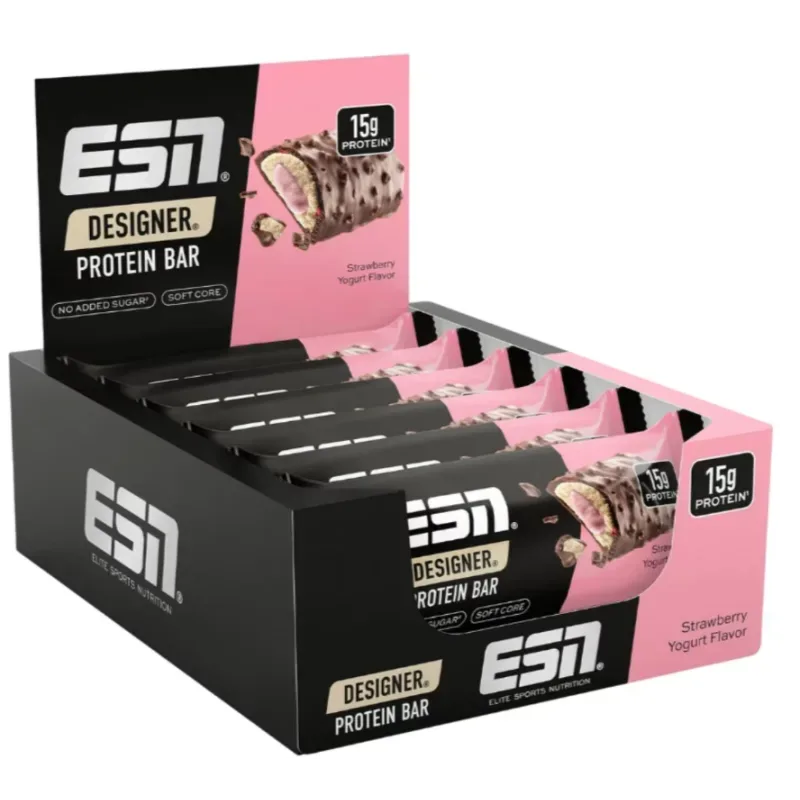 ESN Designer Protein Bar Strawberry Yoghurt (12x45g)