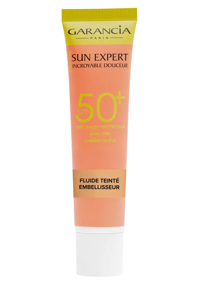 Garancia - Solaire Fluide Teinté Embellisseur SPF50+ Effet Seconde Peau Anti-Âge & Anti-Tâches, 40 ml