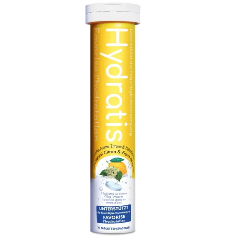 Hydratis Brausetabletten Zitrone und Holunderblüte (8x20 Stk)