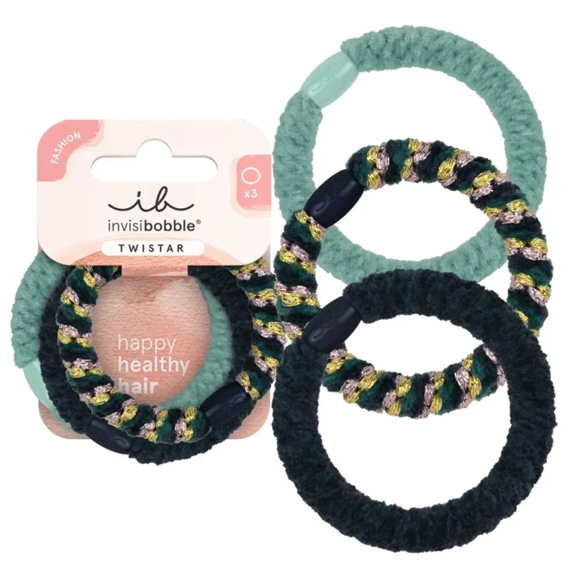 Invisibobble TWISTAR Blue Balance 3pc Haargummi 1 Stk